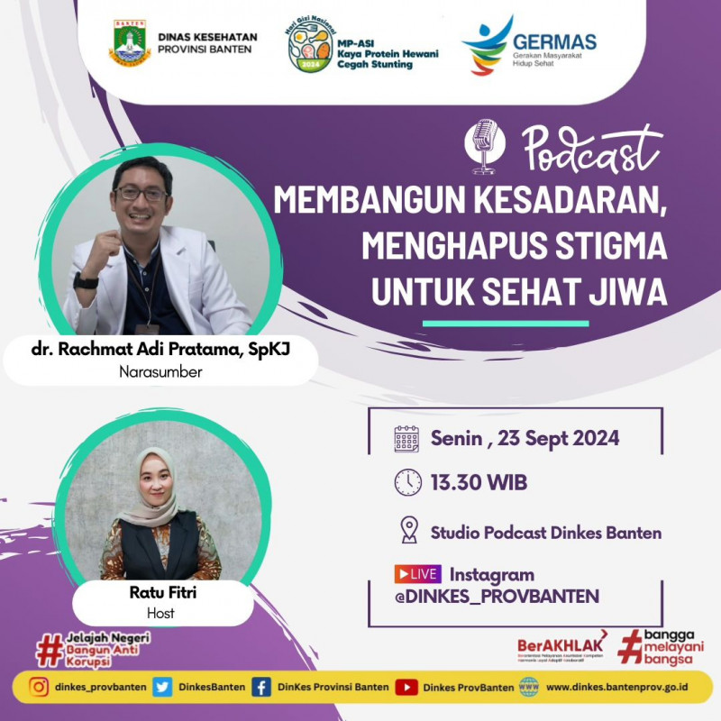 PODCAST Membangun Kesadaran, Menghapus Stigma untuk Sehat Jiwa