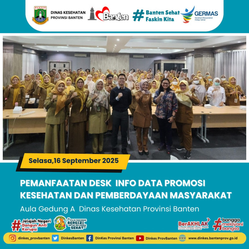 Pemanfaatan Desk Info Data Promosi Kesehatan dan Pemberdayaan Masyarakat