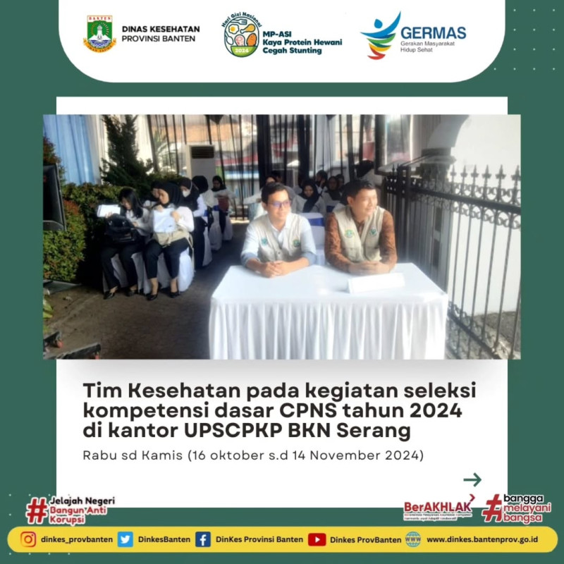 Tim Kesehatan Pada Kegiatan Seleksi Kompetensi Dasar CPNS Tahun 2024